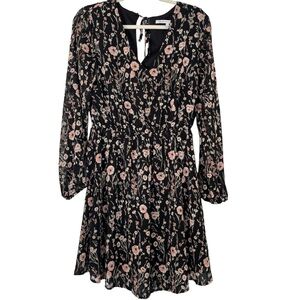 Collective Concepts floral mini dress. Black and pink. Size Large